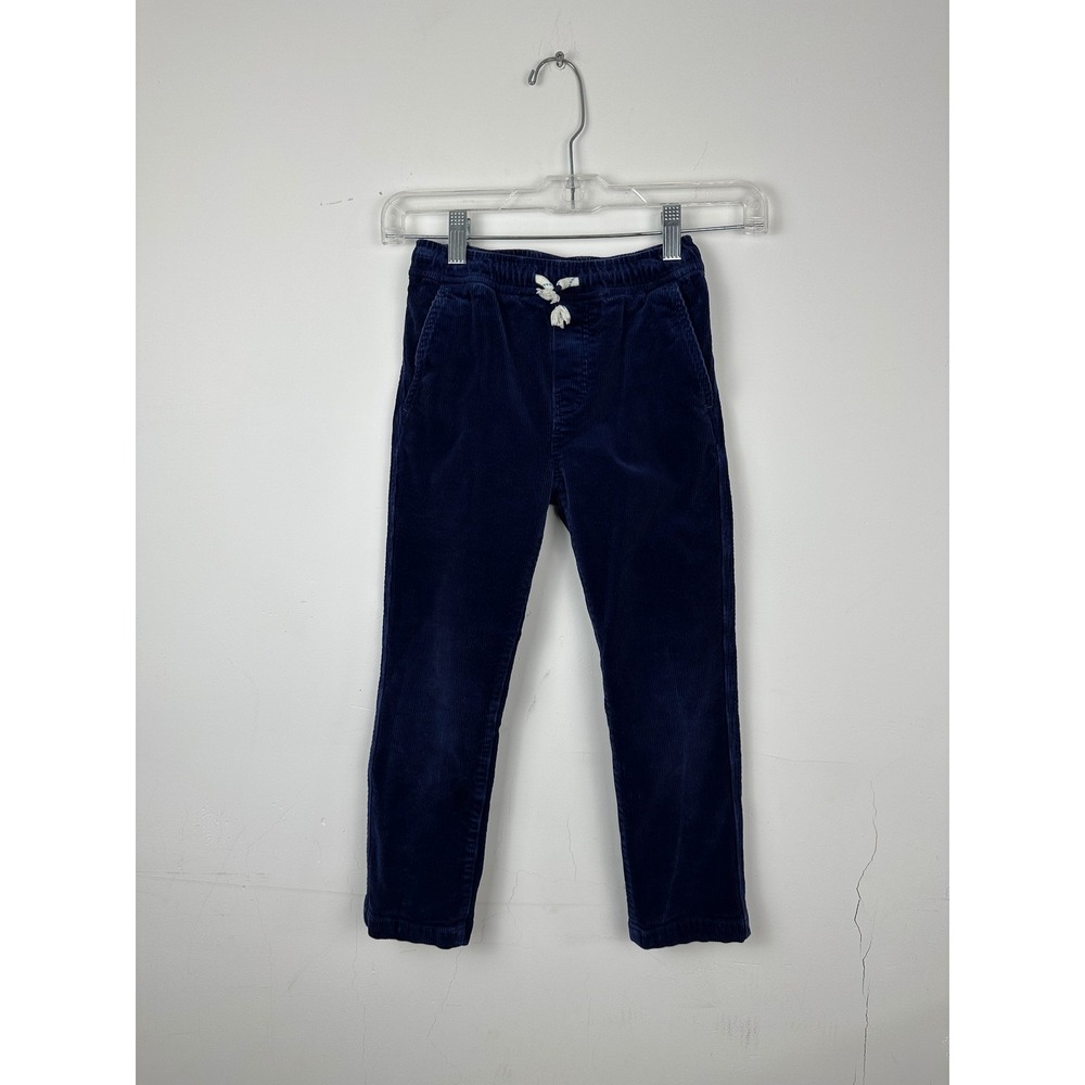 Mini Boden Kids Navy Blue Corduroy Drawstring Pants Size 6Y Trousers